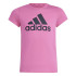 Camiseta adidas Menina Essentials Big Logo Algodão Rosa