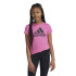Camiseta adidas Menina Essentials Big Logo Algodão Rosa