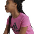 Camiseta adidas Menina Essentials Big Logo Algodão Rosa