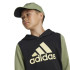 Moletom adidas Infantil Casaco com capuz colorblock com logótipo grande Essentials Preto