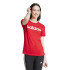 Camiseta adidas Mulher Essentials Slim Logo Vermelho