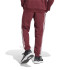 Calça adidas Homem Essentials Fleece Tapered Cuff 3-Stripes Red
