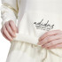 Moletom adidas French Terry Mulher Signature Graphic Embroidery Loose Branco