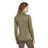 Camiseta Montanha adidas Mulher by Terrex Multi Half Zip Longsleeve Verde azeitona