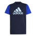 Camiseta adidas Infantil Essentials Big Logo Colorblock Cotton Blue
