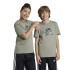 Camiseta adidas Infantil Camo Graphic Cinzento