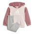 Conjunto adidas Infantil Essentials Colorblock Rosa
