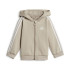 Conjunto adidas Infantil Essentials 3 Band Full Zip Fleece Bege