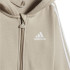 Conjunto adidas Infantil Essentials 3 Band Full Zip Fleece Bege