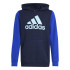 Moletom adidas Infantil Essentials Big Logo Colorblock Azul