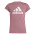 Camiseta adidas Menina Essentials Big Logo Algodão Rosa
