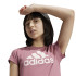 Camiseta adidas Menina Essentials Big Logo Algodão Rosa
