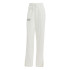 Calça adidas French Terry Mulher Calças com bordados gráficos Signature Straight White