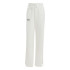Calça adidas French Terry Mulher Calças com bordados gráficos Signature Straight White