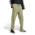 Calça adidas French Terry Mulher Calças de algodão com bordados gráficos Signature Straight Green