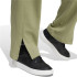 Calça adidas French Terry Mulher Calças de algodão com bordados gráficos Signature Straight Green