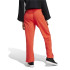 Calça adidas French Terry Mulher Assinatura Gráfica Bordada Reta Vermelha