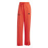 Calça adidas French Terry Mulher Assinatura Gráfica Bordada Reta Vermelha