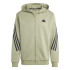 Casaco adidas Homem Future Icons 3-Stripes Full-Zip Verde