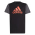 Camiseta adidas Infantil Essentials Big Logo Colorblock Cotton Preto