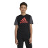Camiseta adidas Infantil Essentials Big Logo Colorblock Cotton Preto