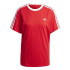 Camiseta adidas Mulher Essentials 3-Stripes Vermelho