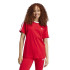Camiseta adidas Mulher Essentials 3-Stripes Vermelho