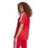 Camiseta adidas Mulher Essentials 3-Stripes Vermelho
