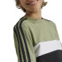 Camiseta adidas Infantil Tiberio 3 Band Colorblock Verde