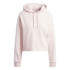 Moletom adidas French Terry Mulher Essentials 3 Band Cropped Rosa