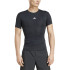 Camiseta Fitness adidas Homem by Techfit Compression Training Preto