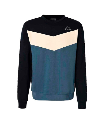 Moletom Kappa Homem Idisson Active Man Azul Oceano/Branco...