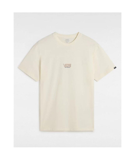 Camiseta Vans tander Ss Crew Ecru Homem