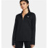 Camiseta Fitness Under Armour Mulher from Tech 1/2 Zip- Preto sólido
