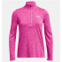 Camiseta Fitness Under Armour Mulher from Tech 1/2 Zip- Twist Pink