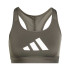 Sutiã esportivo adidas Mulher Powerreact Big Logo Graphic Verde azeitona