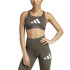 Sutiã esportivo adidas Mulher Powerreact Big Logo Graphic Verde azeitona