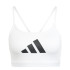 Sutiã esportivo Fitness adidas Mulher por Aeroreact Big Logo Graphic Branco
