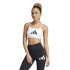 Sutiã esportivo Fitness adidas Mulher por Aeroreact Big Logo Graphic Branco