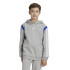 Moletom adidas Infantil Colorblock cinzento