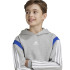 Moletom adidas Infantil Colorblock cinzento