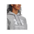 Moletom Fitness Under Armour Mulher by Rival Fleece Big Logo Cinzento
