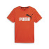 Camiseta Menino Puma Essentials+ 2 Col Logo Laranja