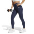 Malhas Fitness adidas Mulher de Optime Essentials Stash Pocket Full Length Blue