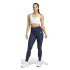 Malhas Fitness adidas Mulher de Optime Essentials Stash Pocket Full Length Blue