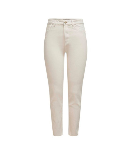 Calça Only Onlemily Ecru Mulher