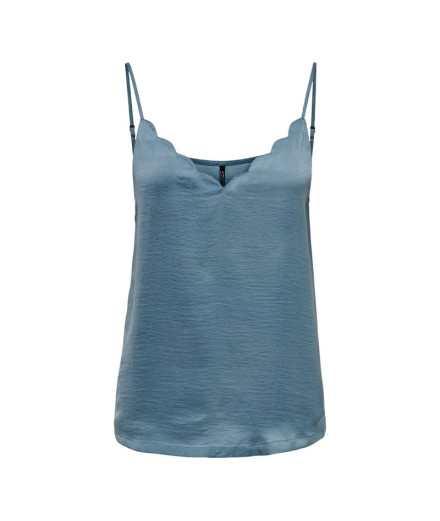 Camiseta Only debbie Singlet Azul Mirage Mulher