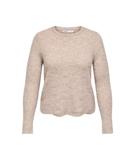 Moletom Only Onllolli Cinza Taupe Mulher