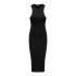 Vestido Only Onlbelfast S/L Midi Dress Jrs Noos Preto