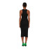 Vestido Only Onlbelfast S/L Midi Dress Jrs Noos Preto